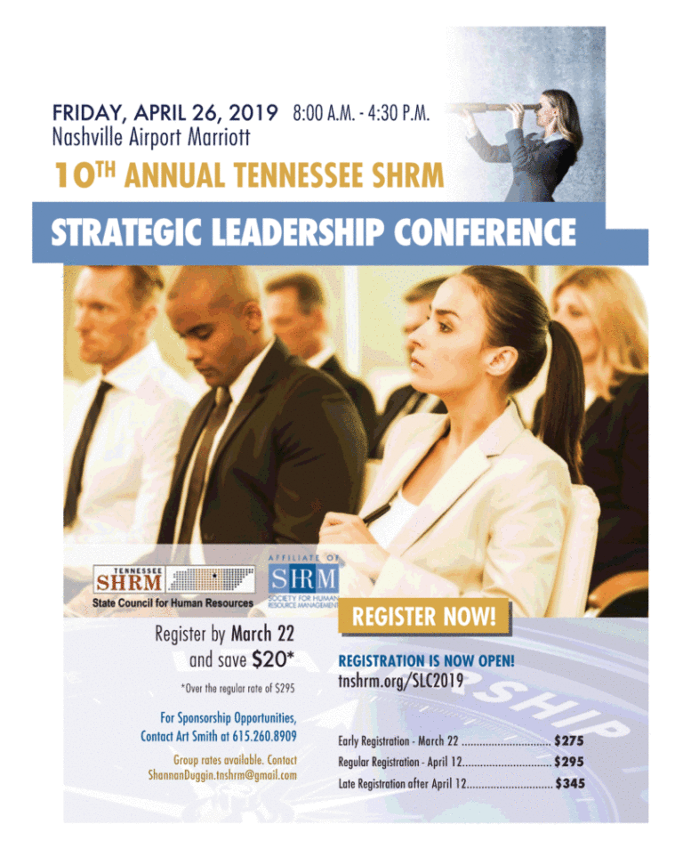 Preview TN SHRM Strategic Leadership Conference in Nashville April 26