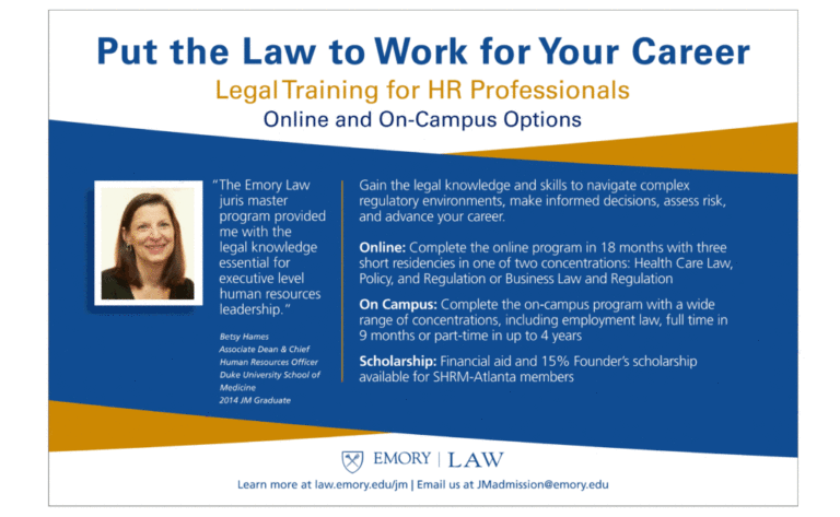 Emory Law Legal Training for HR Professionals