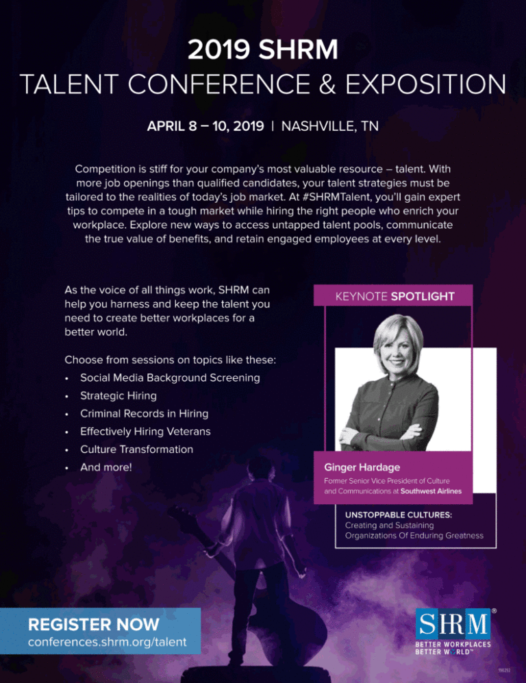 Preview of SHRM Talent Conference & Expo in Nashville April 8-10