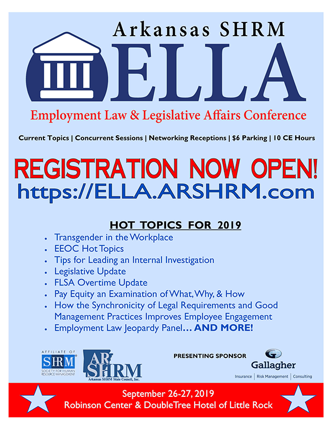 Arkansas SHRM Employment Law & Legislative Affairs Conference in Little