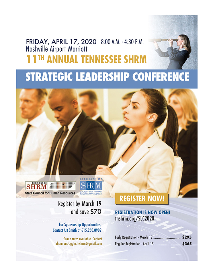 TN SHRM Strategic Leadership Conference in Nashville April 17 ...