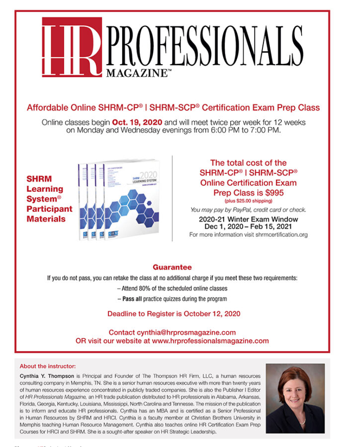 Affordable Online SHRM Certification Exam Prep Class Begins October 19 ...