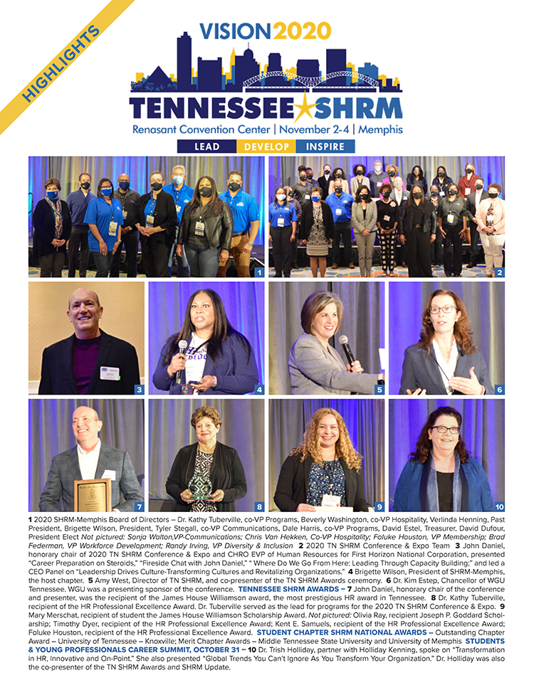 Highlights of the 2020 Tennessee SHRM Conference in Memphis November 2