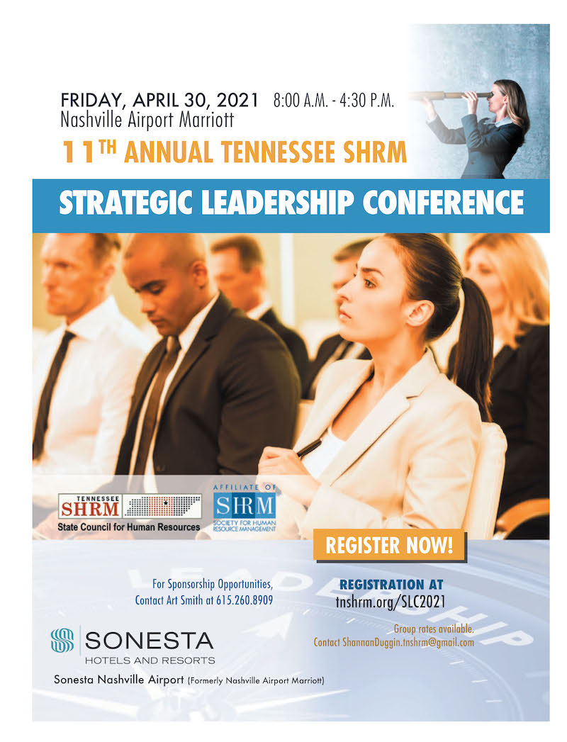 11th Annual Tennessee SHRM Strategic Leadership Conference April 30 in