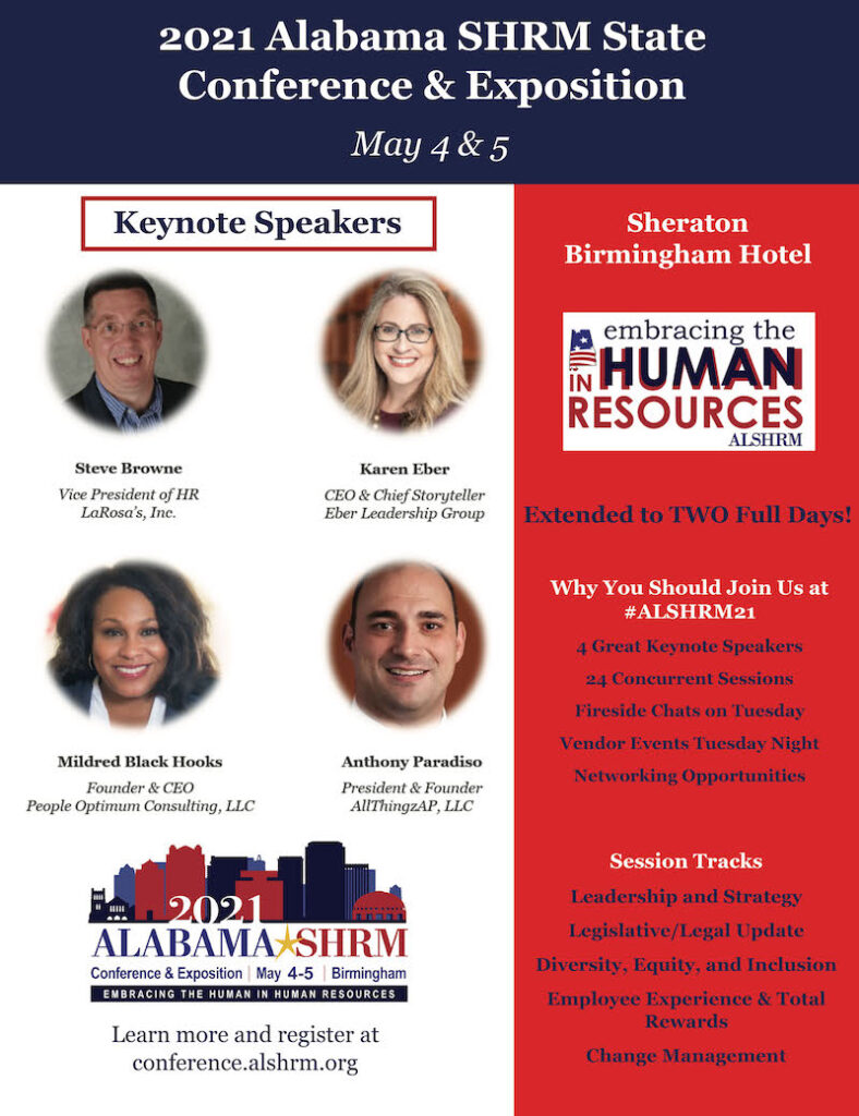 2021 Alabama SHRM State Conference and Exposition in Birmingham May 45