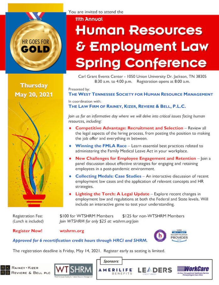 WT SHRM 11th Annual HR & Employment Law Spring Conference in Jackson