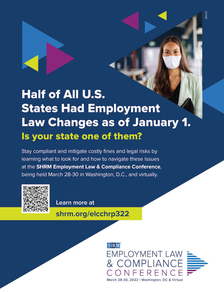 SHRM Employment Law & Compliance Conference March 2830 in Washington