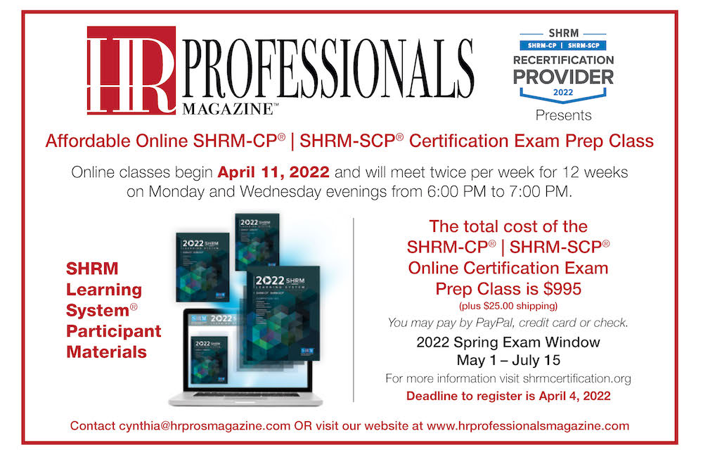 Affordable Online SHRMCP SHRMSCP Certification Exam Prep Class