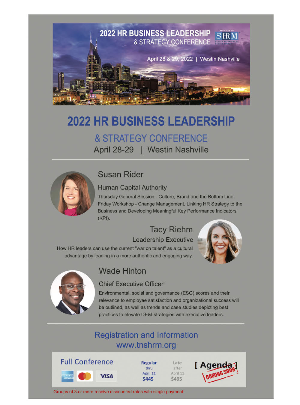 2022 TN SHRM HR Business Leadership & Strategy Conference in Nashville