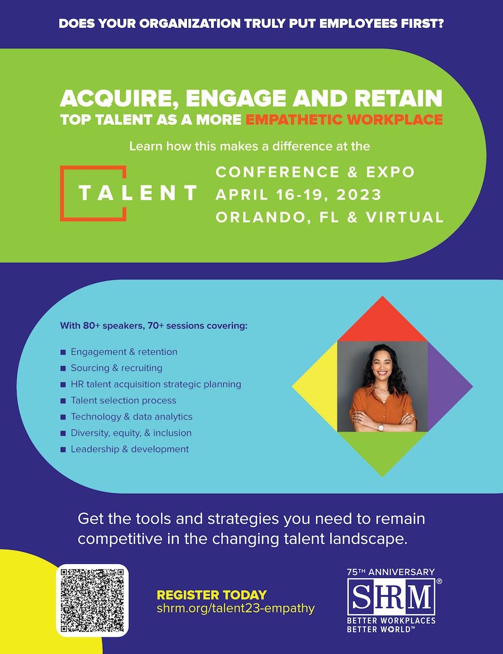 Save the Date for the 2023 SHRM Talent Conference & Expo in Orlando, FL