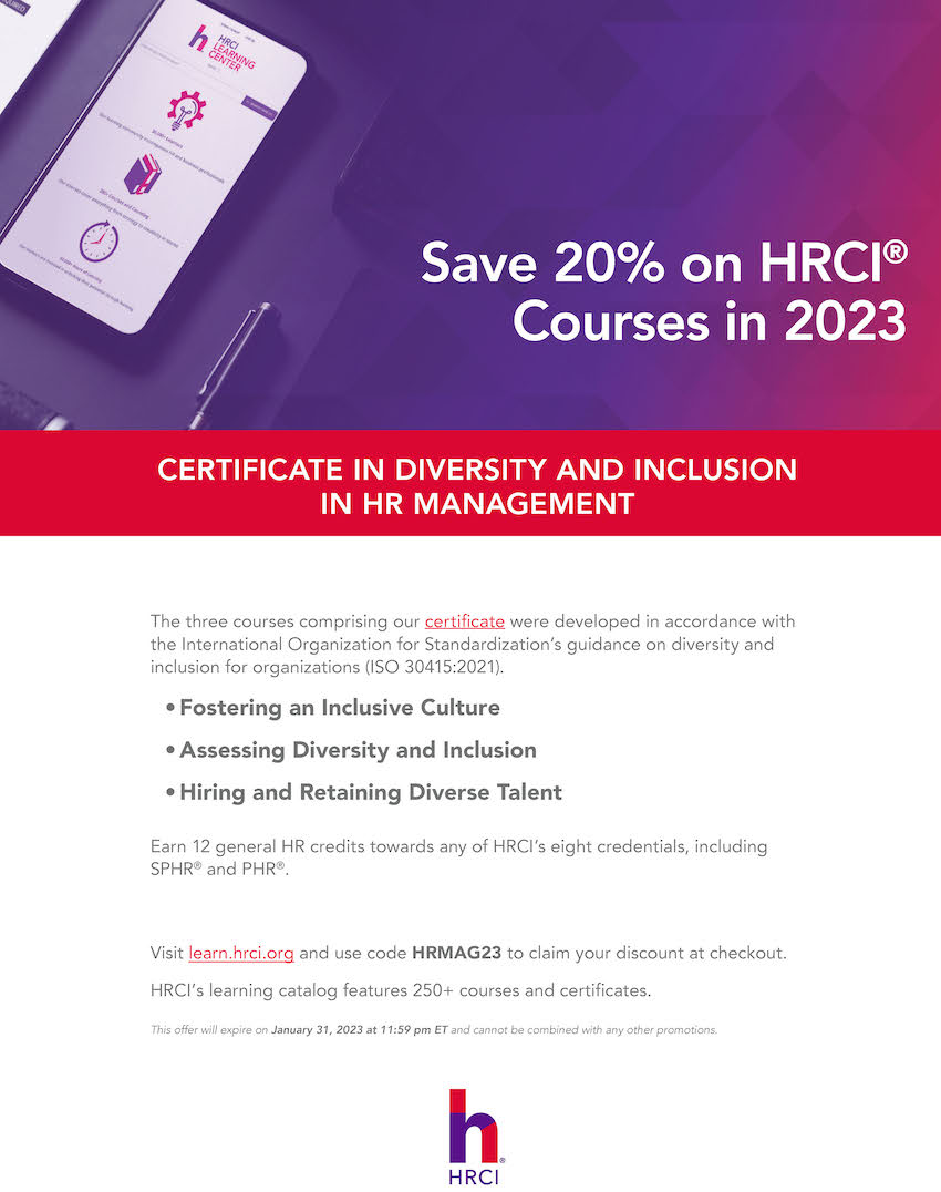 Save 20 on HRCI Courses in 2023 HRProfessionalsMagazine