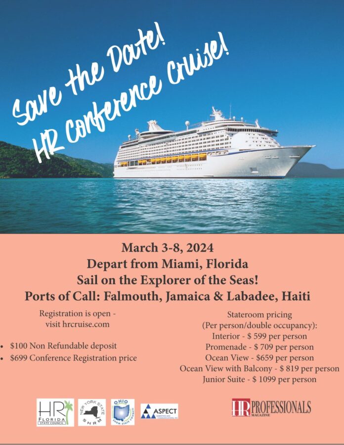 Registration Open for 2024 HR Conference Cruise HRProfessionalsMagazine