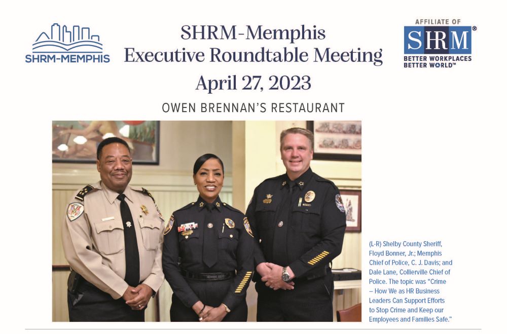 SHRMMemphis Executive Roundtable Meeting April 27