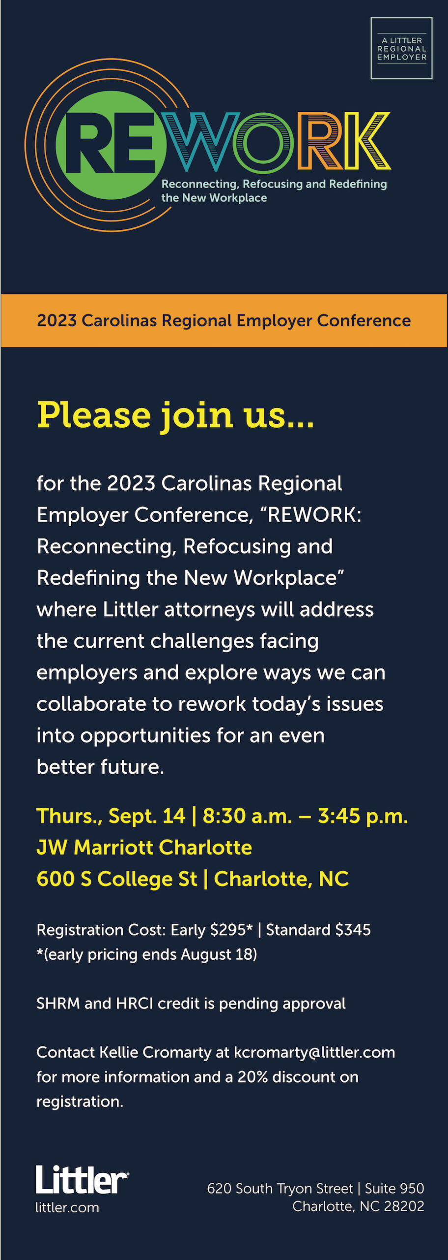 2023 Carolinas Regional Employer Conference Sponsored by Littler