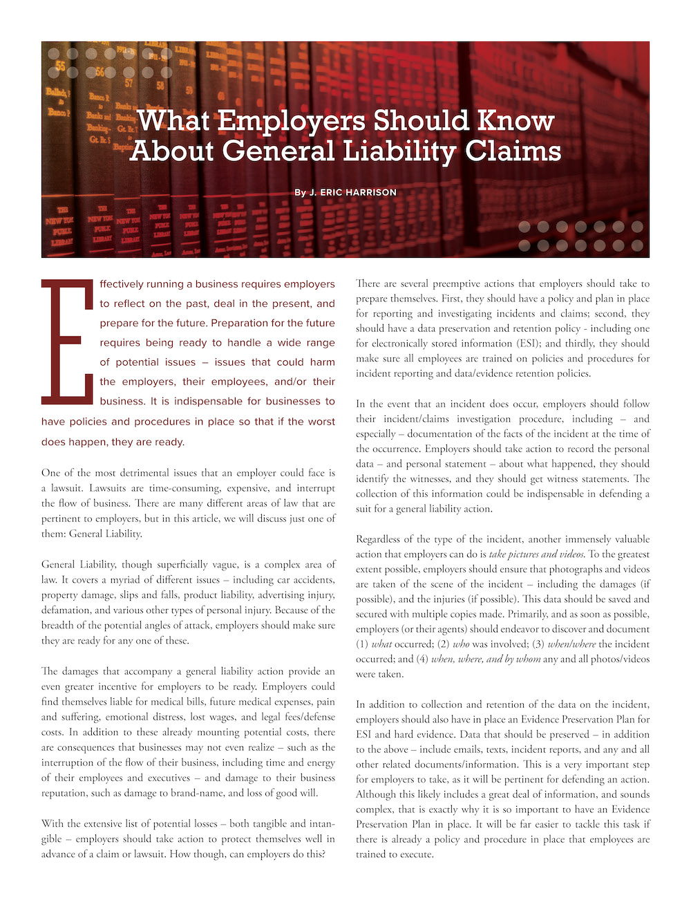 What Employers Should Know About General Liability Claims   Pages From September 23 Issue 4 Page 1 