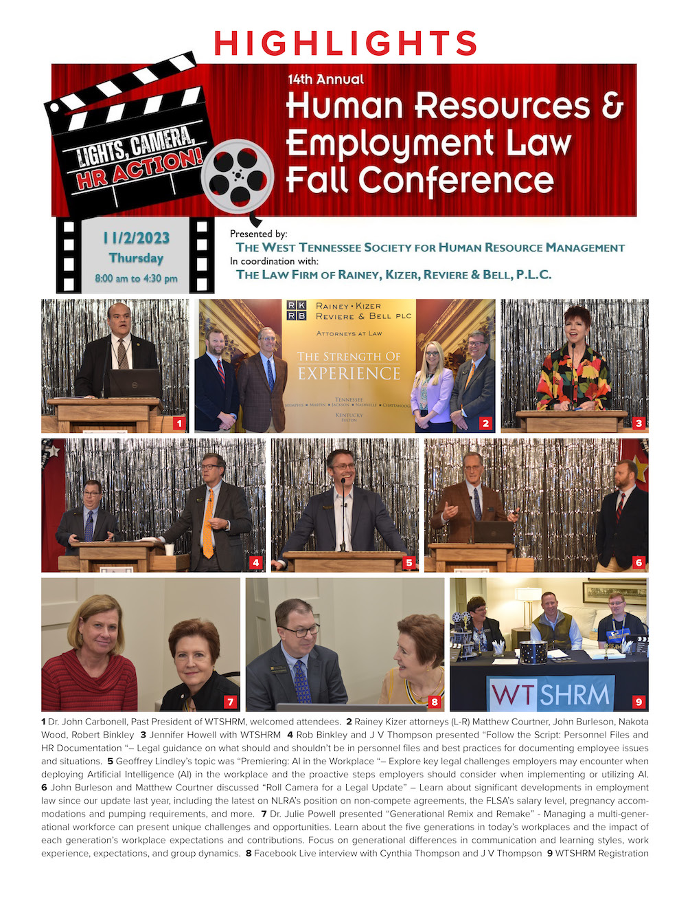 Highlights from the WTSHRM 14th Annual Human Resources & Employment Law