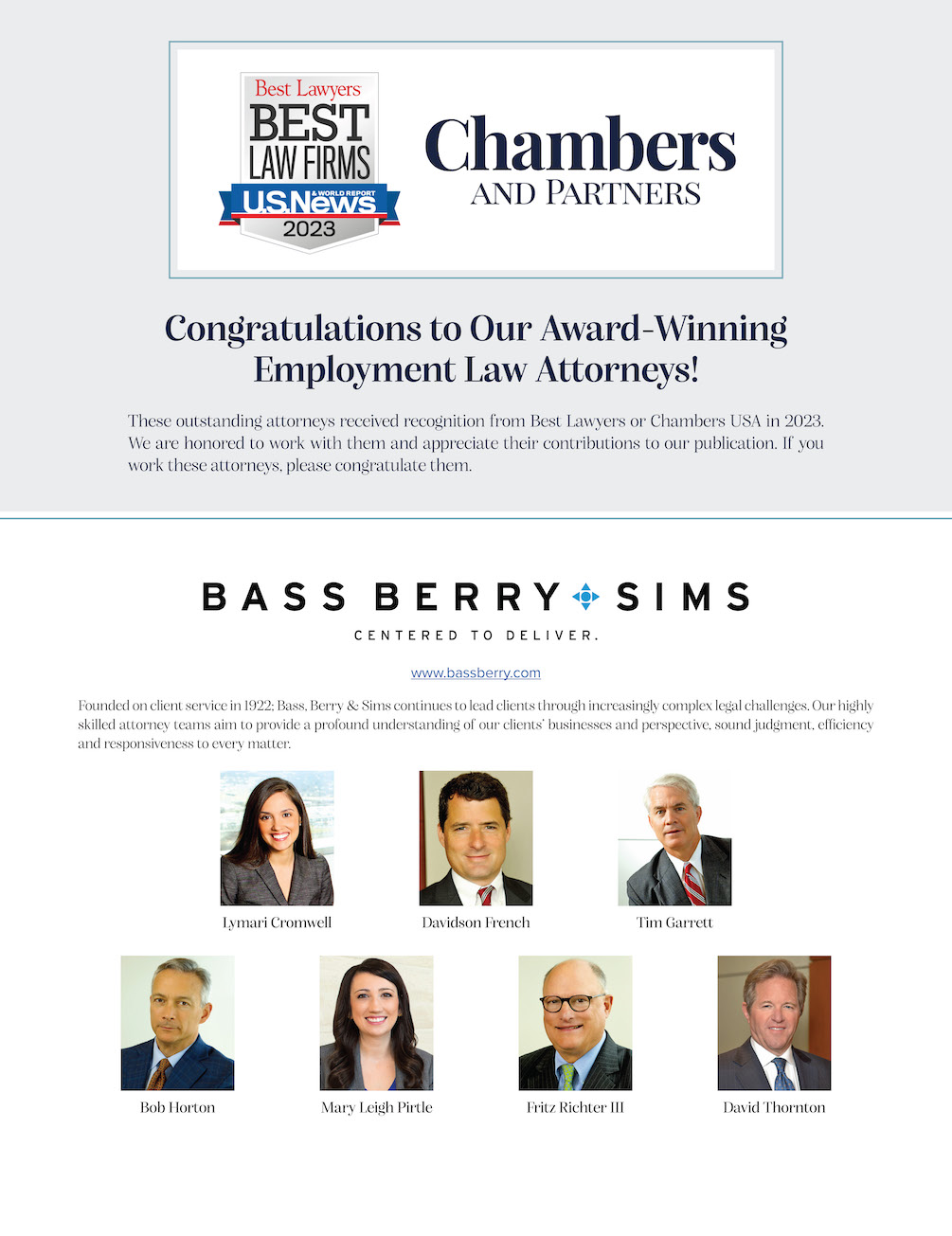 2023 Best Lawyers And Recipients Of Chambers And Partners Recognition ...