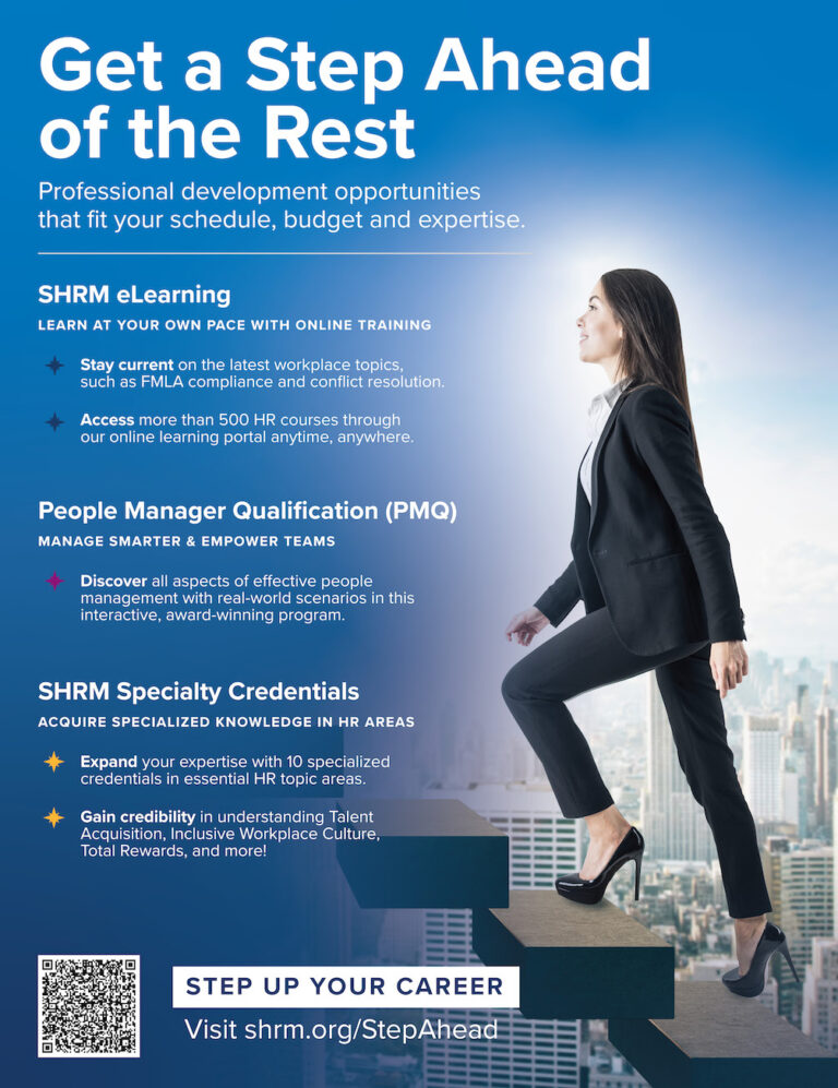 Get A Step Ahead Of The Rest With SHRM-eLearning - HRProfessionalsMagazine