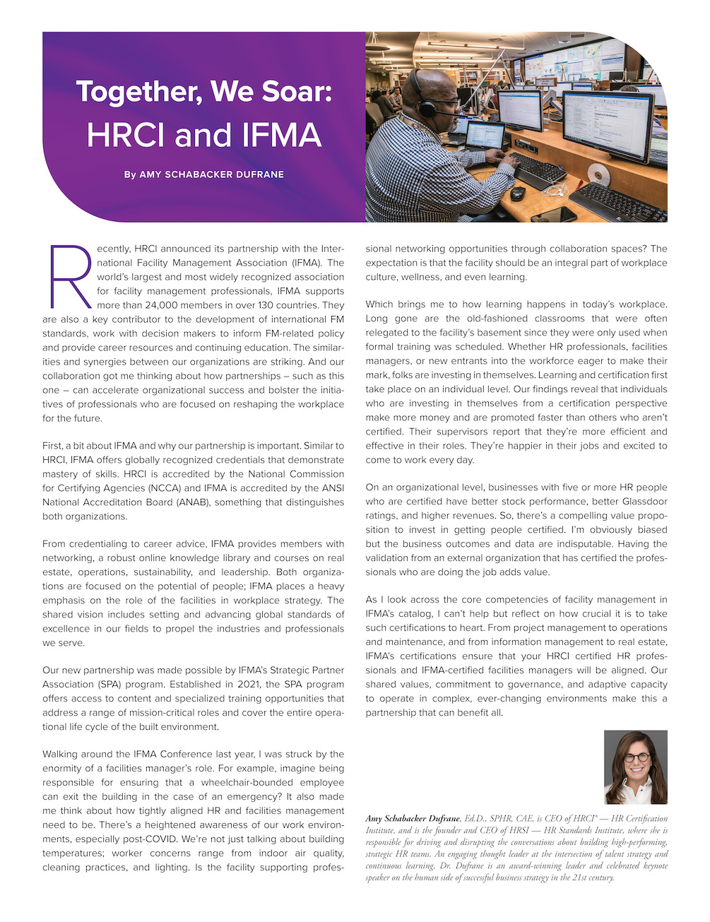 Together, We Soar HRCI and IFMA HRProfessionalsMagazine